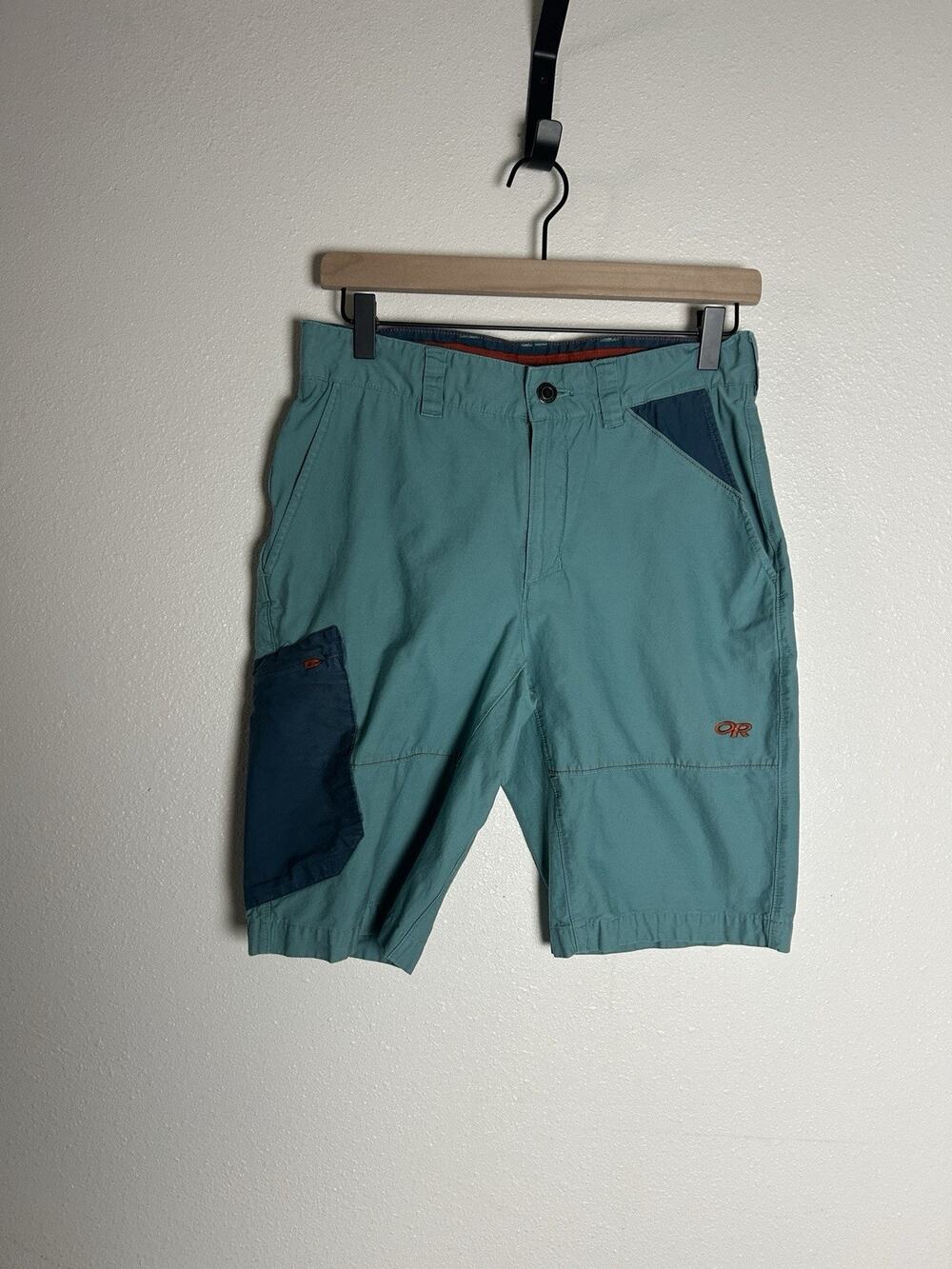 OR Outdoor Research Quarry Men's 30 x 10 Stretch Cargo Hiking Shorts In Teal